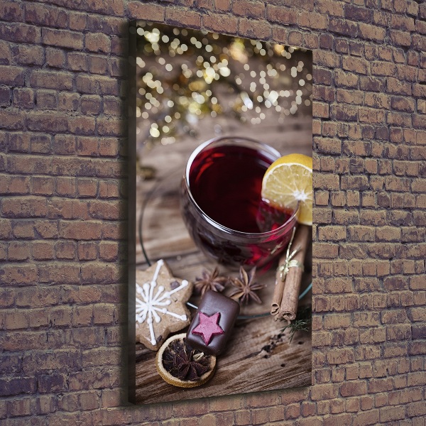 Foto leinwand vertikales Glühwein