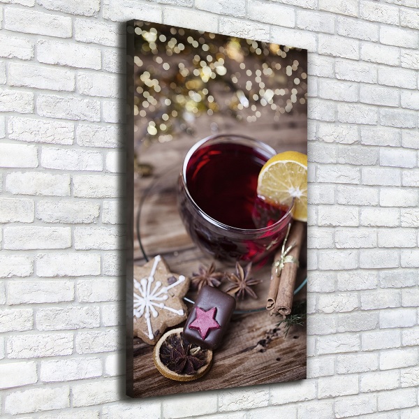 Foto leinwand vertikales Glühwein