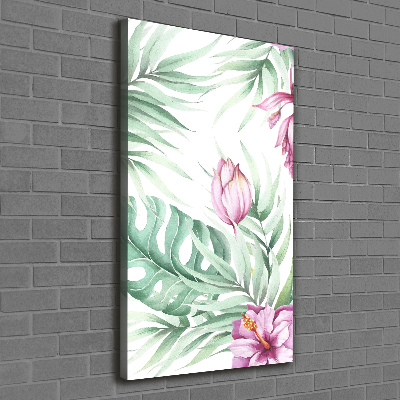 Foto leinwand vertikales Hawaiianisches Muster