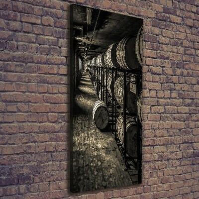 Foto leinwand vertikales Bourbonfässer