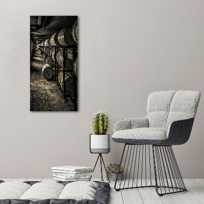 Foto leinwand vertikales Bourbonfässer