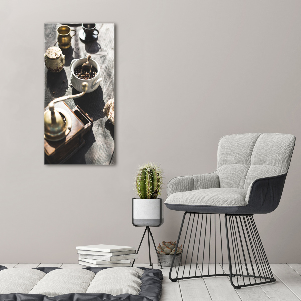 Wandbild vertikales Kaffeemühle