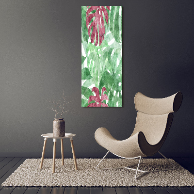 Wandbild vertikales Monstera