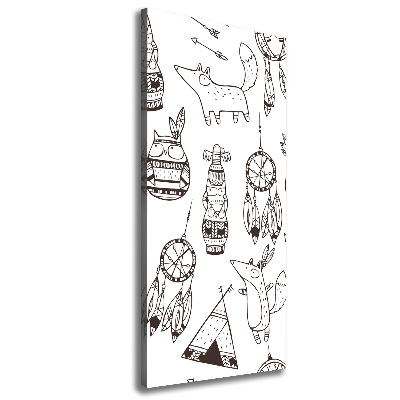 Wandbild vertikales Indischer Hintergrund