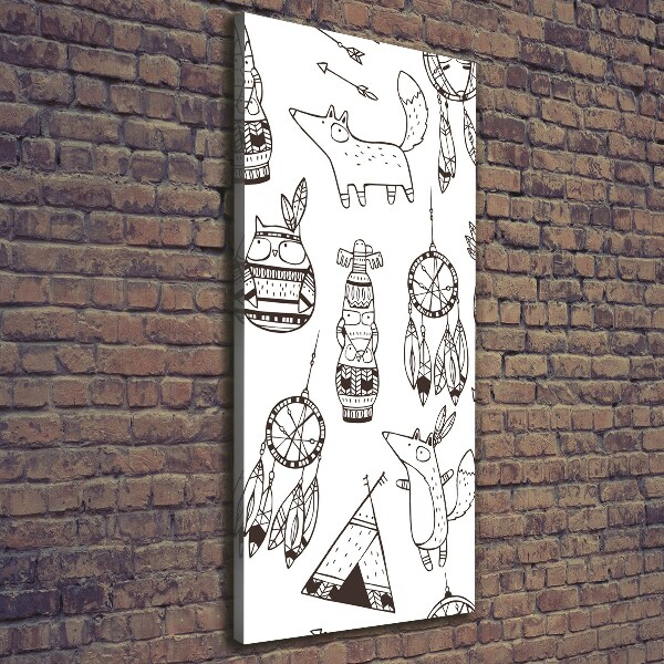 Wandbild vertikales Indischer Hintergrund