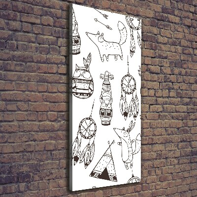 Wandbild vertikales Indischer Hintergrund