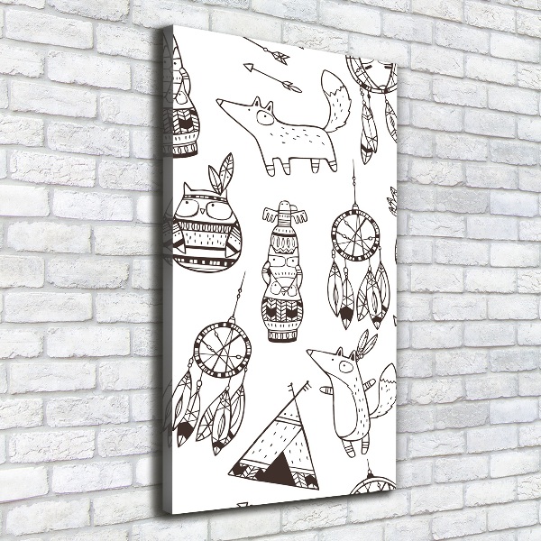 Wandbild vertikales Indischer Hintergrund