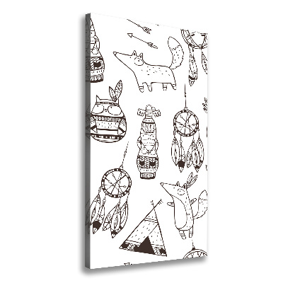 Wandbild vertikales Indischer Hintergrund