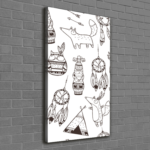 Wandbild vertikales Indischer Hintergrund