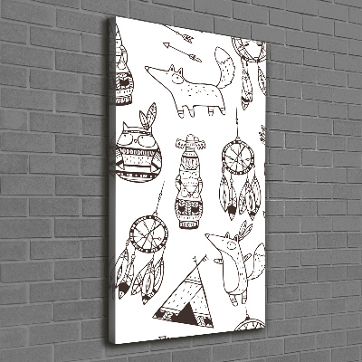 Wandbild vertikales Indischer Hintergrund