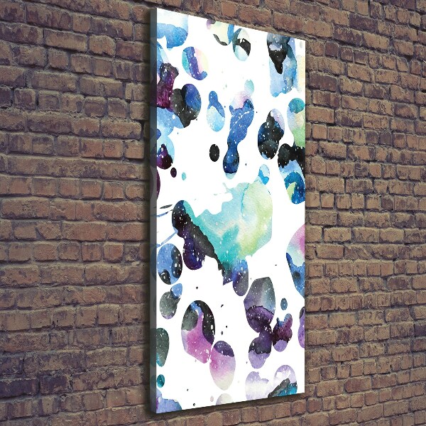 Foto auf leinwand vertikales Farbenfrohe Galaxie