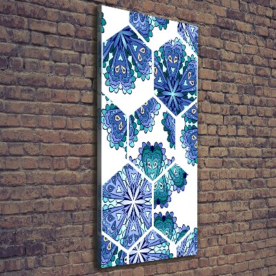 Wandbild vertikales Mandala-Elemente