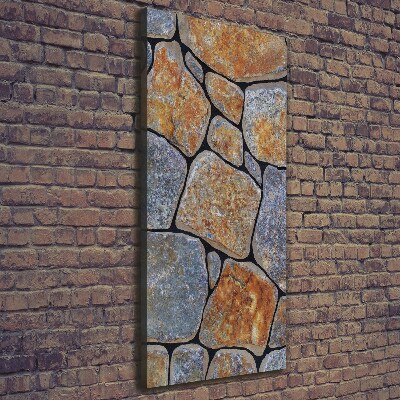 Foto leinwand vertikales Steine im Hintergrund