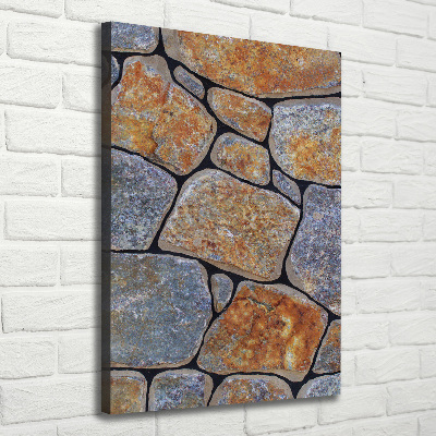 Foto leinwand vertikales Steine im Hintergrund