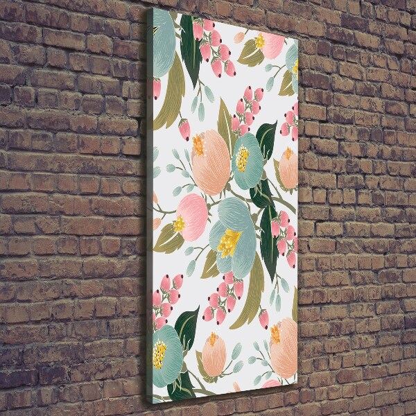 Foto auf leinwand vertikales Frühlingsblumen