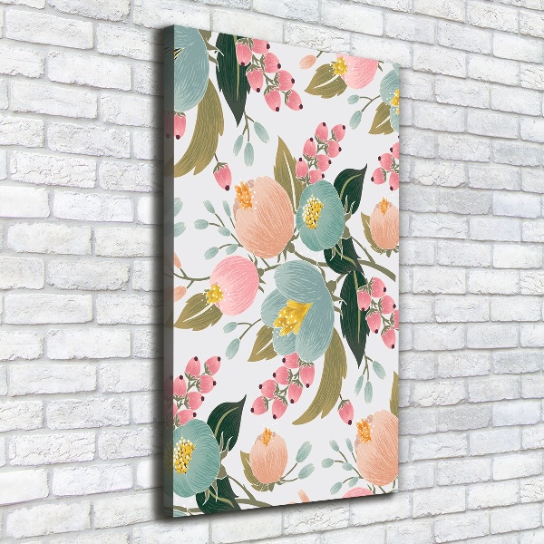 Foto auf leinwand vertikales Frühlingsblumen