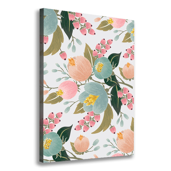 Foto auf leinwand vertikales Frühlingsblumen