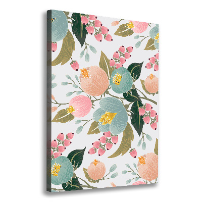 Foto auf leinwand vertikales Frühlingsblumen