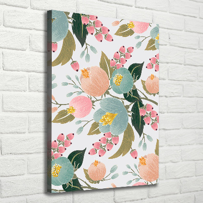 Foto auf leinwand vertikales Frühlingsblumen