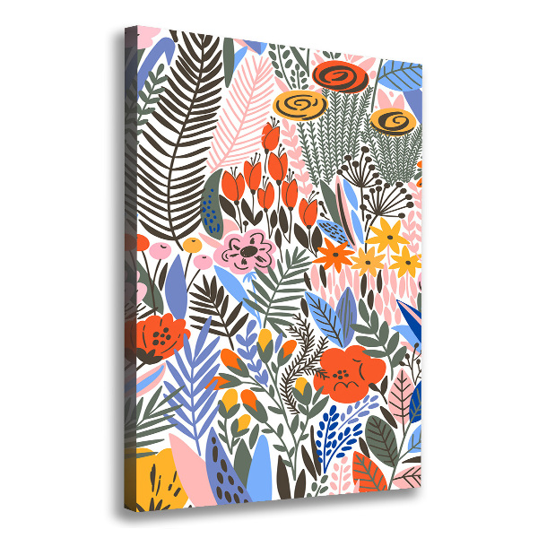 Foto auf leinwand vertikales Tropische Blumen