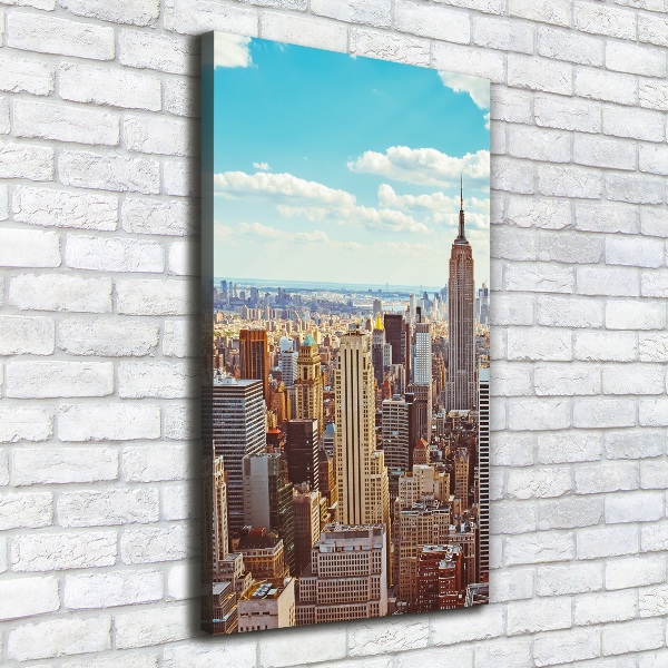 Foto leinwand vertikales New York aus der Vogelperspektive