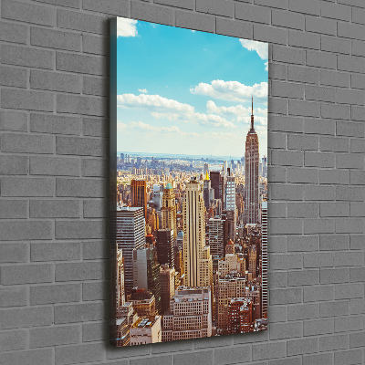 Foto leinwand vertikales New York aus der Vogelperspektive
