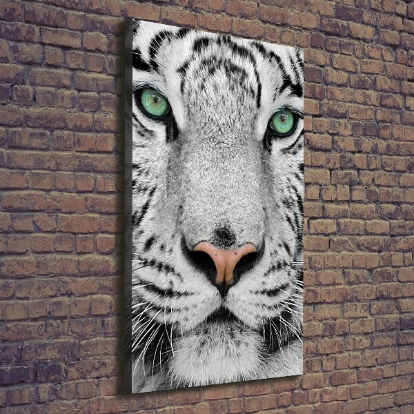 Wandbild vertikales Weißer Tiger