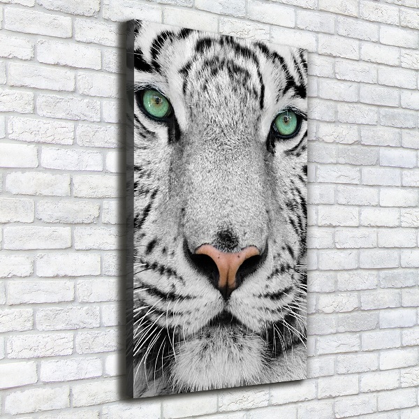 Wandbild vertikales Weißer Tiger