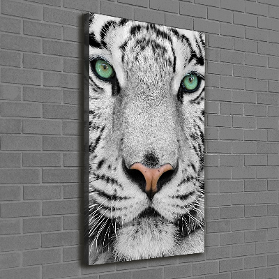 Wandbild vertikales Weißer Tiger