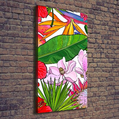 Foto leinwand vertikales Hawaiianisches Muster