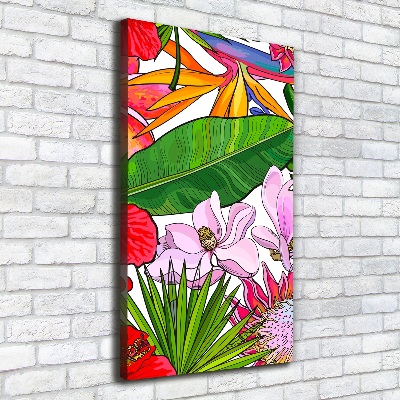 Foto leinwand vertikales Hawaiianisches Muster