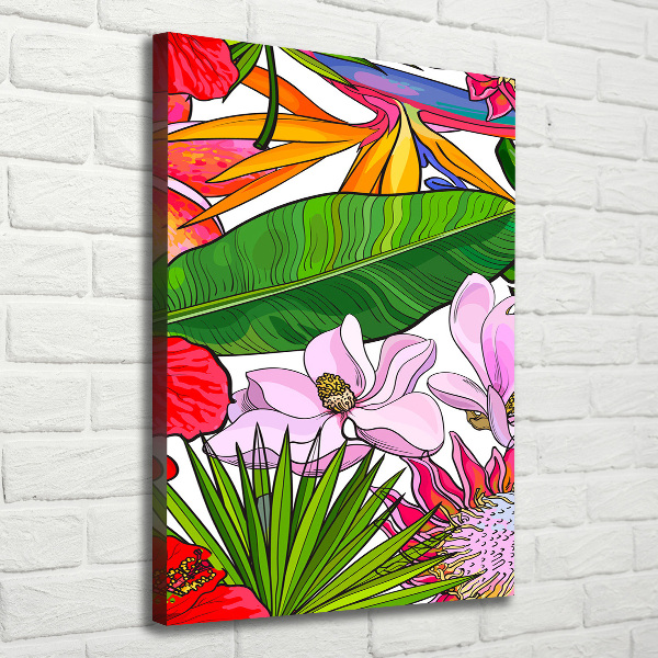 Foto leinwand vertikales Hawaiianisches Muster