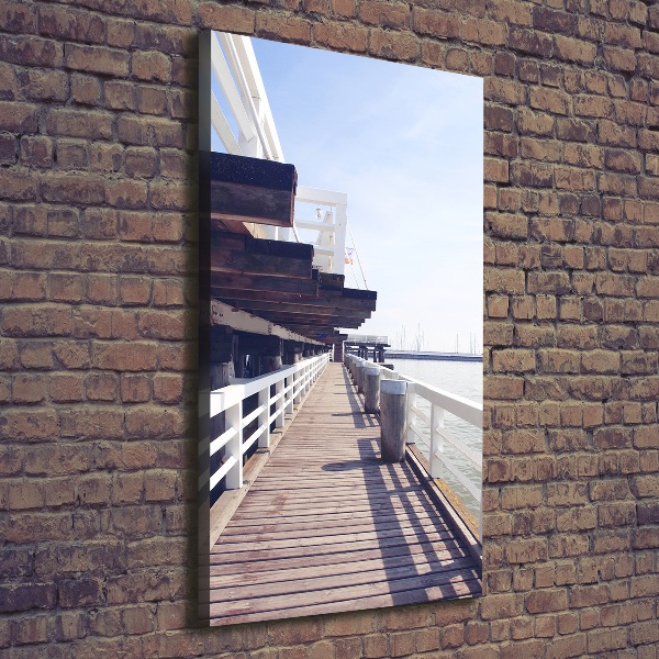Wandbild vertikales Pier in Sopot