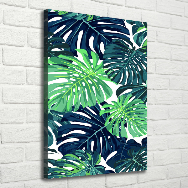 Foto auf leinwand vertikales Tropische Blätter