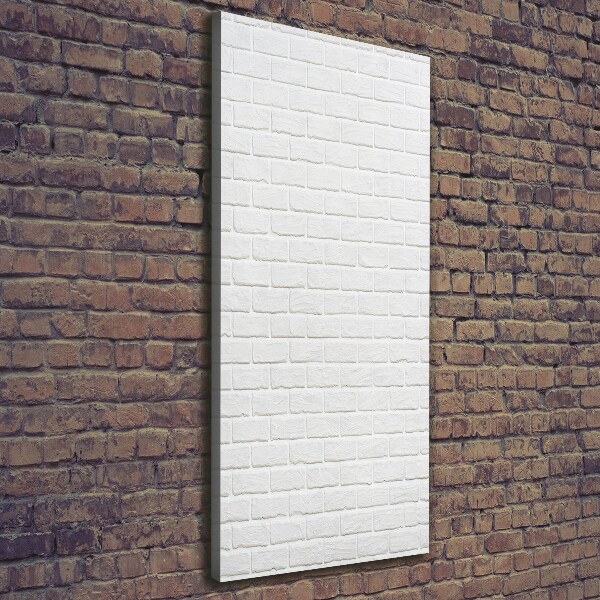 Foto leinwand vertikales Ziegelmauer
