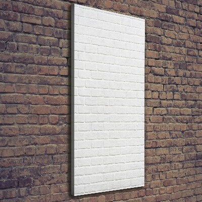 Foto leinwand vertikales Ziegelmauer