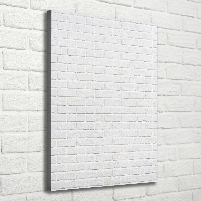 Foto leinwand vertikales Ziegelmauer