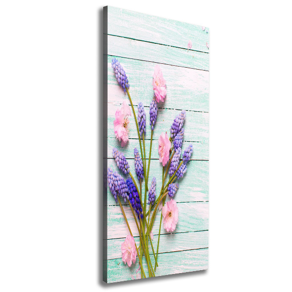 Foto auf leinwand vertikales Traubenhyazinthe