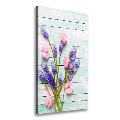 Foto auf leinwand vertikales Traubenhyazinthe