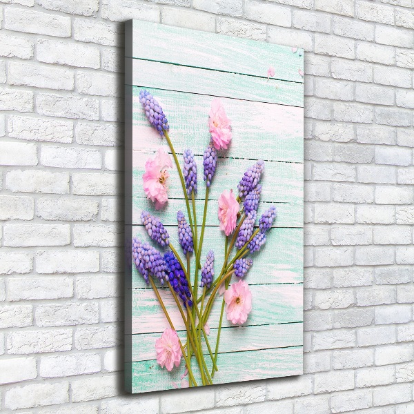 Foto auf leinwand vertikales Traubenhyazinthe