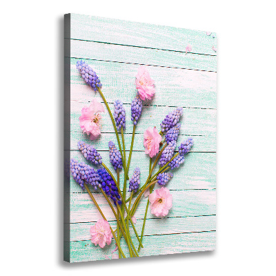 Foto auf leinwand vertikales Traubenhyazinthe