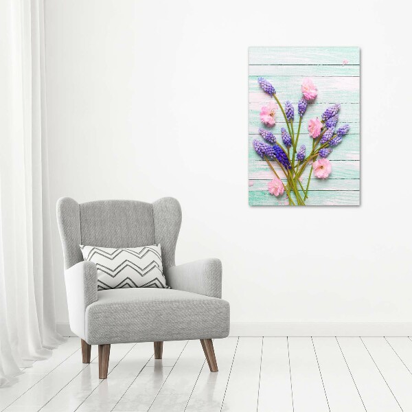 Foto auf leinwand vertikales Traubenhyazinthe