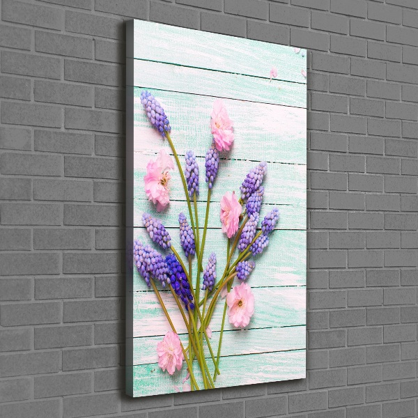 Foto auf leinwand vertikales Traubenhyazinthe