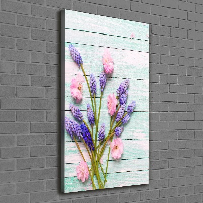 Foto auf leinwand vertikales Traubenhyazinthe