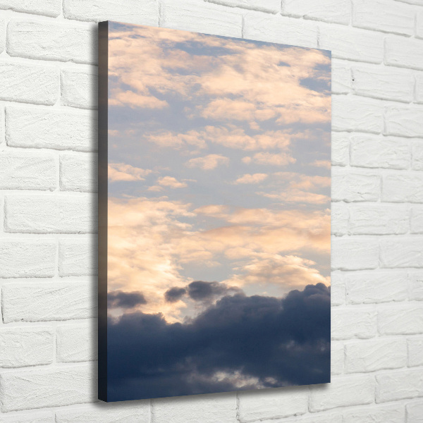 Wandbild vertikales Wolken am Himmel