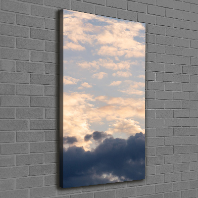 Wandbild vertikales Wolken am Himmel