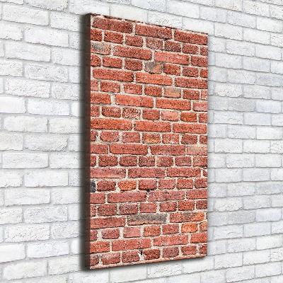 Foto leinwand vertikales Ziegelmauer