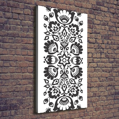 Foto auf leinwand vertikales Volksmuster