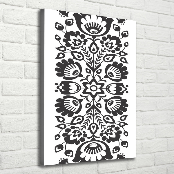 Foto auf leinwand vertikales Volksmuster