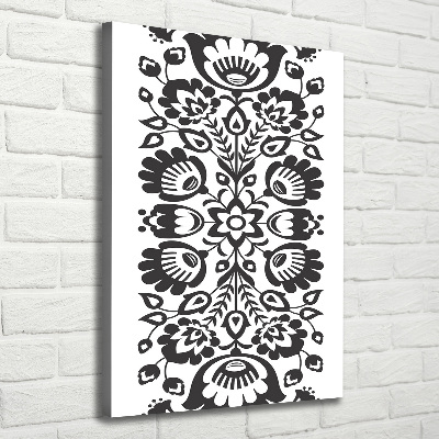 Foto auf leinwand vertikales Volksmuster